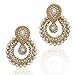 Dancing Girl Bollywood Kundan Earrings Indian Jewelry Indian Earrings Jhumka (Pearl White)