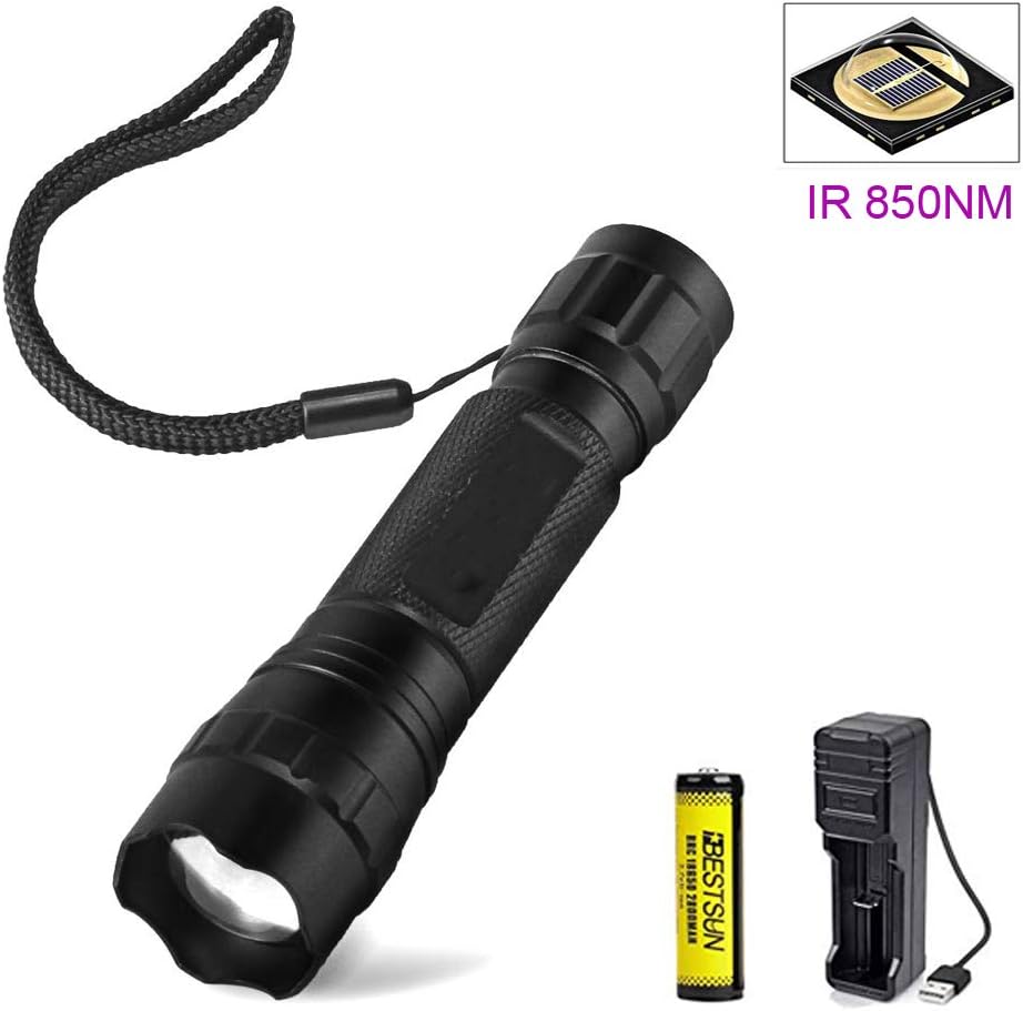 850nm IR Torch Infrared Light Night Vision Flashlight Amazon.co.uk