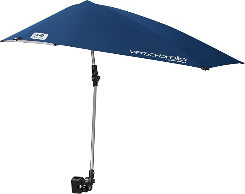 Sport-Brella Versa-Brella Adjustable Umbrella 360° 4-Way Tilt UPF 50+ Midnight