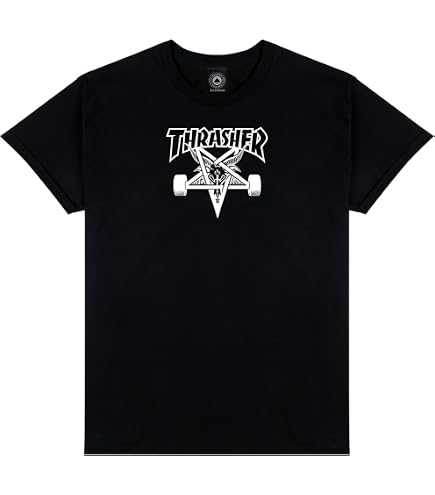THRASHER スケーターグラフィック Tシャツ Amazon.com: Thrasher Skateboard Magazine Gonz Short Sleeve T-Shirt