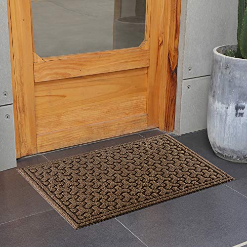 Amagabeli Large Outdoor Door Mats Rubber Shoes Scraper 36" x 24" for
