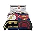 Franco Kids Bedding Super Soft Comforter and Sheet Set, 5 Piece Full Size, DC Justice League