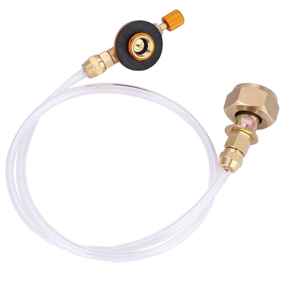 Gas Tank Converter, Universal Camping Stove Adapter for Propane and Butane Tanks, Compact Lightweight Design for Campers Hikers Outdoor Enthusiasts Family Trips