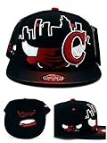 Chicago New Leader Youth Kids Bull Head Skyline Bulls Colors Black Red Era Snapback Hat Cap 19in to 21in Head Size
