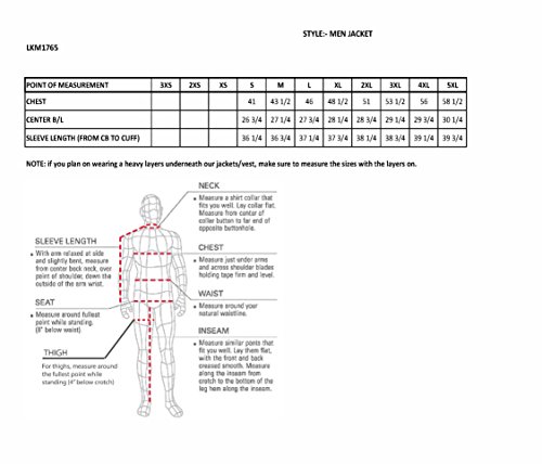 Milwaukee Men's Premium Leather Vented Scooter Jacket (Black, Small)