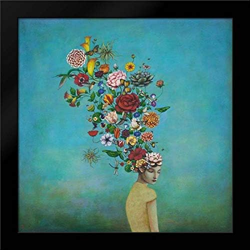 Huynh, Duy 28x28 Modern Black Wood Framed Art Print by A Mindful Garden
