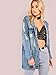 Floerns Women's Washed Distressed Boyfriend Jean Denim Jacket Blue S