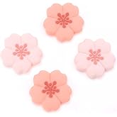 GeekShare 4PCS Silicone Joystick Thumb Grip Caps, Kawaii Cherry Blossom Joystick Cover Compatible with Switch/OLED/Switch Lite (Sakura)