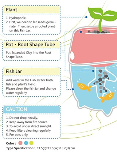 Dr-Moss-Aquaponic-Fish-Tank-Aquarium-for-Betta-Fish-with-Water-Garden-Planter-Top-Lid-Natural-Ecosystem-for-Plant-Growth-Blue