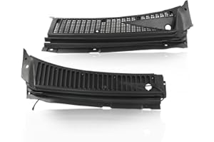 GRAND ORANGE Windshield Wiper Vent Cowl Grille Screen Cover Panel Compatible with Ford F250 F350 F450 F550 Super Duty 1999-2007 Fit for Ford Excursion 2000-2005 3C3Z-25022A68-AAA 4C3Z-25022A69-AAA