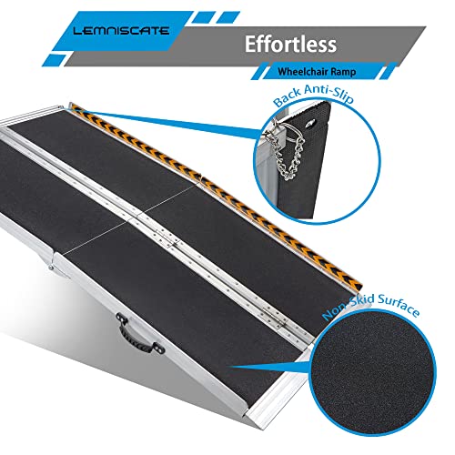 LEMNISCAT 5FT Wheelchair Ramp,Portable Wheelchair Ramp For Stairs,60" L