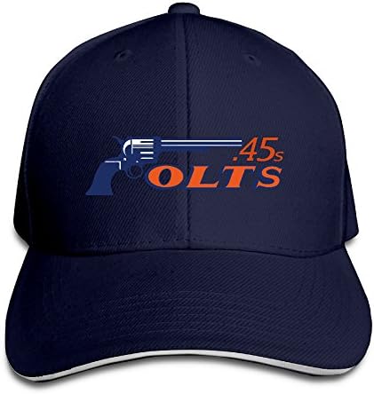 Houston Gun 45s Texas Snapback Sandwich Baseball Unisex Cap Navy