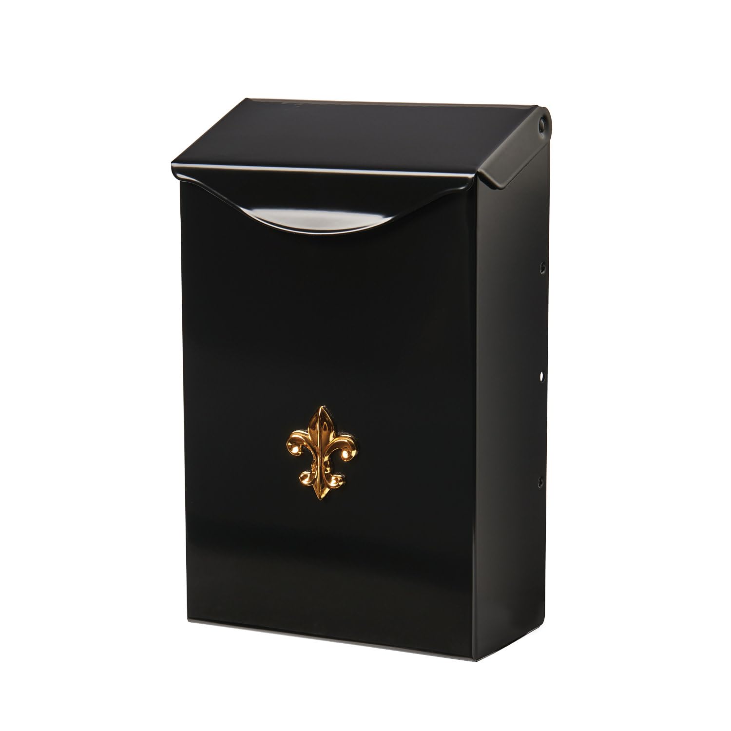 Photo 1 of Architectural Mailboxes City Classic Galvanized Steel Wall Mount Mailbox, BW1100AM, Black, Small Capacity