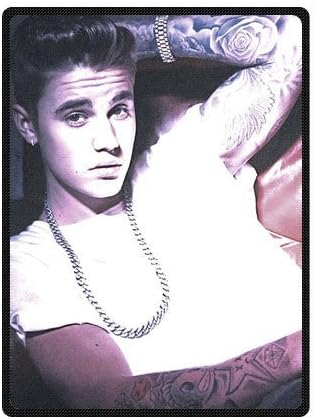 Generic Personalized Justin Bieber Tattoo Pattern Custom Fleece Throw Blanket 58" x 80" Inch Sold by Too Amazing Store