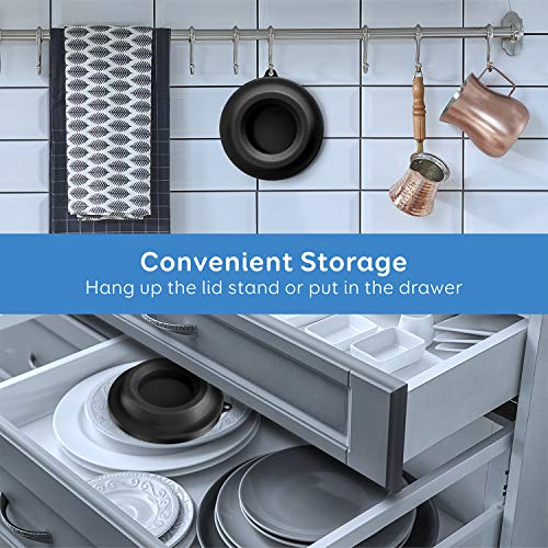 image for Lid Stand Silicone Lid Holder Accessories Compatible with Ninja Foodi 