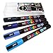 Uni POSCA - PC-3M Art Paint Markers - Set of 4 - In Plastic Wallet - Blue Tones