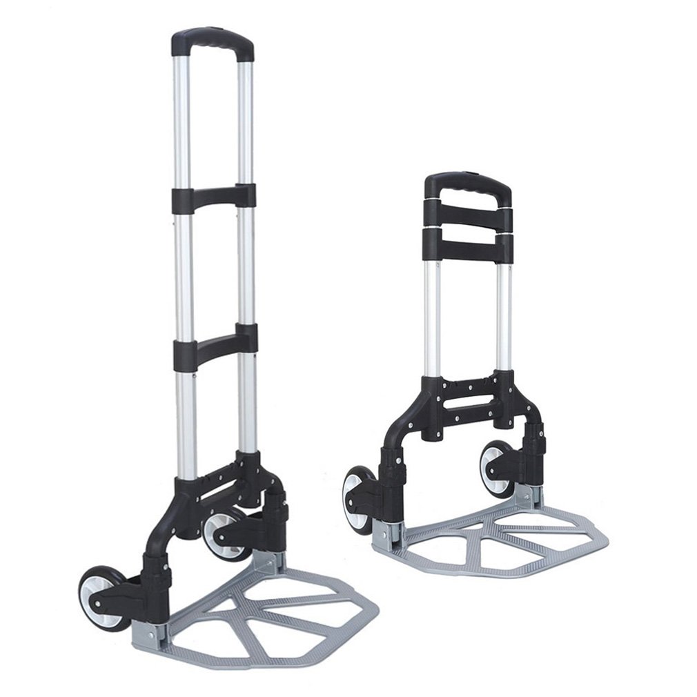 FCH Folding Hand Truck Aluminum Portable Folding Hand Cart 165lbs Capacity Hand eBay