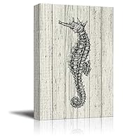 Canvas Wall Art Feather and Animals Canvas Prints Home Artwork Decoration for Living Room,Bedroom - 12x18 inches