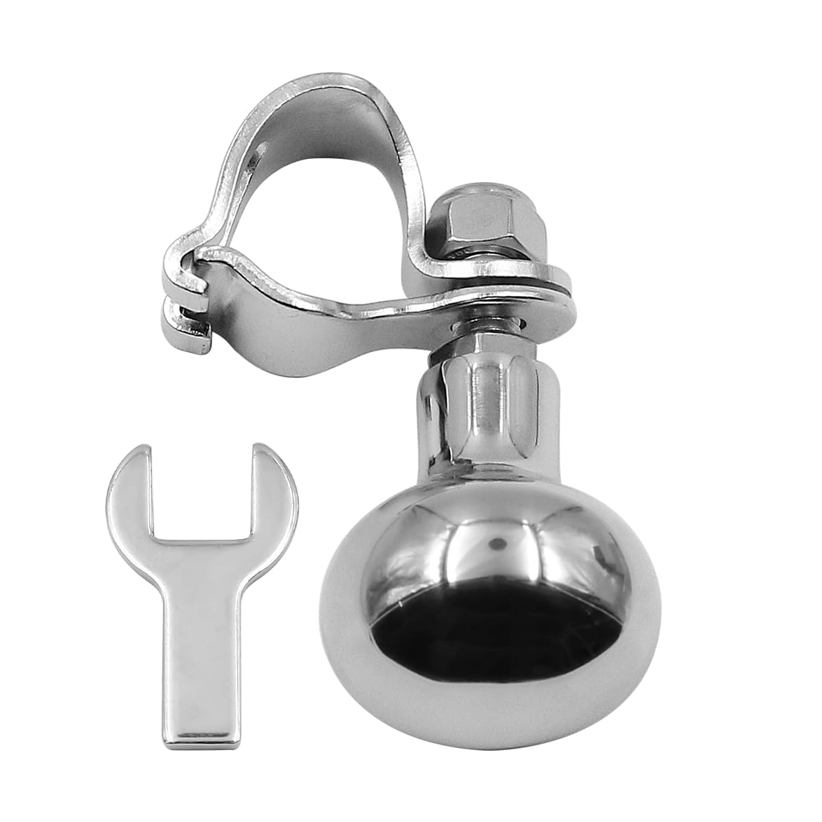 ZONADAH 316 Stainless Steel Boat Steering Wheel Knob - Marine Sport Boat Yacht Steering Wheel Spinner Knob for Easy Maneuvering and Control