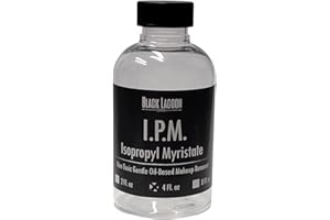 IPM Isopropyl Myristate 4 Oz - Professional Makeup Remover - Removes Pros-aide and PAX Paint - Thinner for Airbrush Makeup