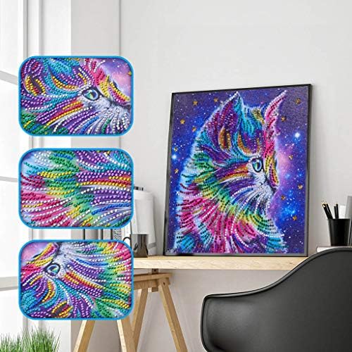 Special Shaped Diamond Painting DIY 5D Diamond Painting Kits Rhinestone Crystal Embroidery Pictures Cross Stitch Art Craft for Home Decor 25 * 25cm (Tree/Skull/Mandala) (M)