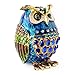 Apropos Hand- Painted Owl Trinket Box with Rich Enamel and Sparkling Rhinestones Jewelry Trinket Box (Multi)