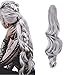 FUT Womens Claw Ponytail Clip in Hair Extensions 18″ Long Curly Hairpiece silverthumb 3