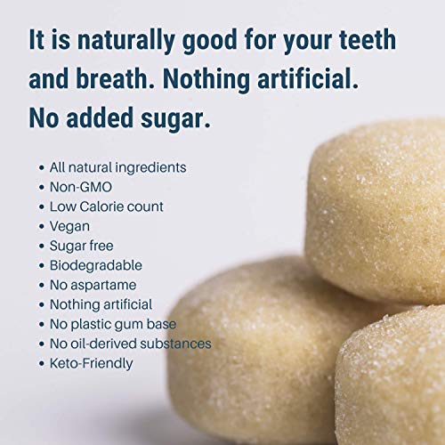The Humble Co. Natural Chewing Gum (6pack) - Keto, Vegan, Sugar Free, Aspartame Free, Non GMO, 100% Xylitol for kids and adults (Peppermint))