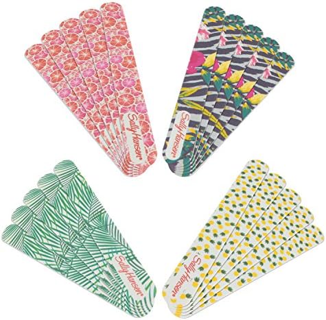 Professional Nail Files Washable Double Sided Emery Board 20 Pack