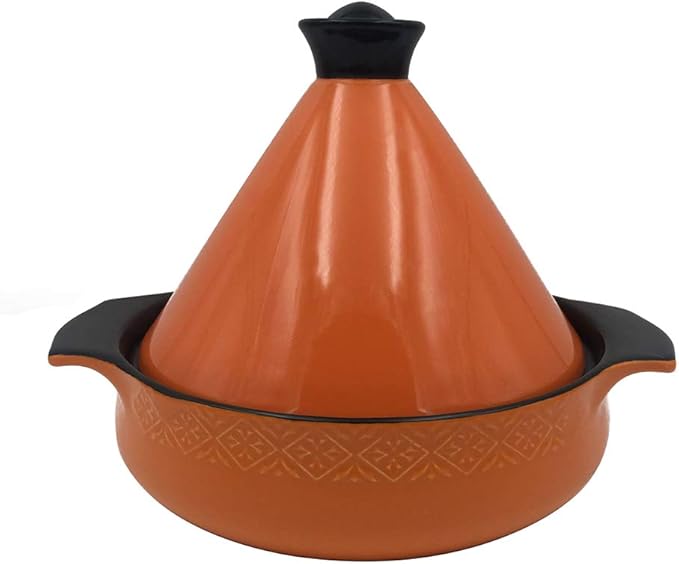 Ceramic Moroccan Tagine Pot With Lid, handmade Clay Pot Cooking