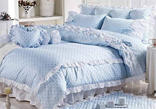 Amazon Com Shalyoiu Cute Korean Pink Polka Dot Comforter Sets