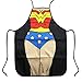 Starixx Funny Kitchen Apron, Cooking and Grilling with Superman, Batman, Wonder Woman or Captain America