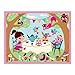 Mudpuppy Tea Party Pouch Puzzle, 12 Pieces, Ages 2-4, Reusable Pouch, 11 x 14” Completed Puzzle, Great for Travel, Made with Safe, Non-Toxic Materials