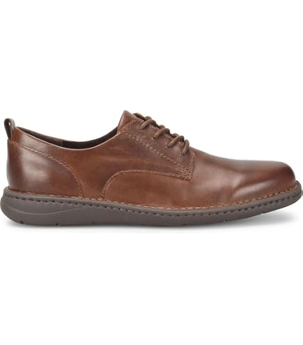 Born‎ Brown Suede Ryker Plain Toe Handsome Lace Up Derby Dress Shoes Size 13 Dustin Brown Leather Men main image 2