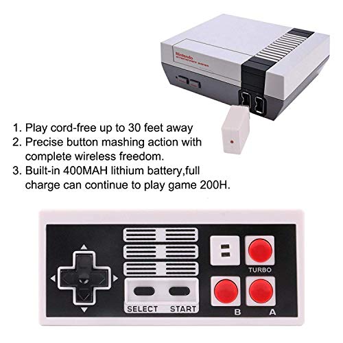 FIOTOK NES Classic Wireless Controller, Wireless Controller fit NES Classic Mini Edition 2.4G Wireless Receiver