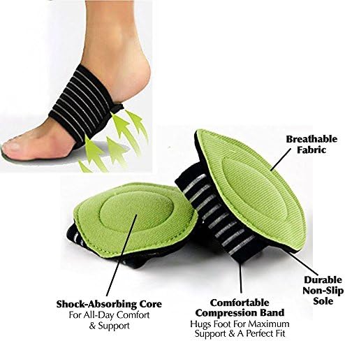 1Pair Strutz Cushioned Arch Foot Support Decrease Plantar Faciitis Pain