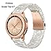 TRUMiRR for Galaxy Watch 42mm / Watch 4 5 6 40mm / Active 2 40mm 44mm Women Band, 20mm Resin Watchband Rose Gold Stainless Steel Buckle Strap Quick Release Bracelet for Garmin Vivoactive 3/3 Music