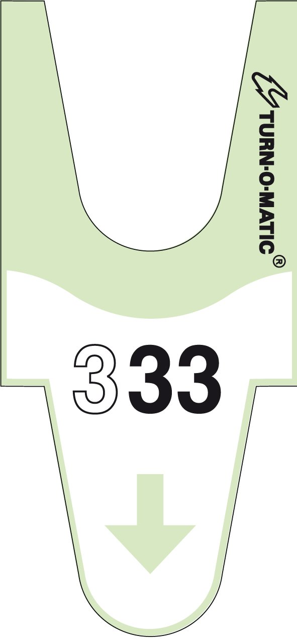 Meto 39649110 Turn Size Accessories Original Tickets/T90 3D with fortlaufender Nummer, Made in Germany – 6 Rolls x 4000 Tickets, Total: 24000 Tickets – Green