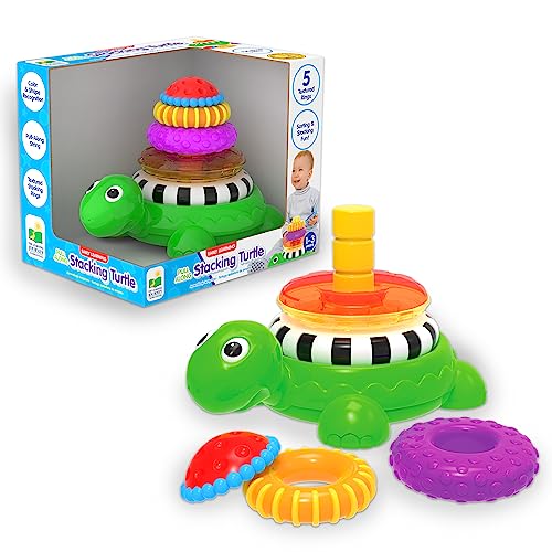 The Learning Journey: Pull Along Stacking Turtle - Pull Along Toy for Toddlers Ages 1-3 Years Old - Award Winning Toys