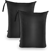 OTraki 2 Pack Wet Dry Bags Waterproof, 24 x 32 inch Dirty Laundry Bag Travel with Zipper, Oxford Cloth and Handle for for Gym