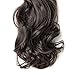 Claw Ponytail Extension Short Curly Wave 145G Thick Jaw Ponytails Pony Tail Hairpiece Clip in Hair Extensions Real Natural as Human Synthetic Fibre for Women 18 inch dark brownthumb 4