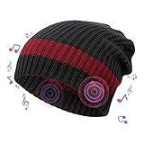 Onesiall Bluetooth Beanie Hat Headphones [Upgraded], Bluetooth 4.2 Headset Winter Music Hat Knit Cap with Stereo Speaker, Microphone, Hand-Free Compatible with Cellphone/iPad and So On.