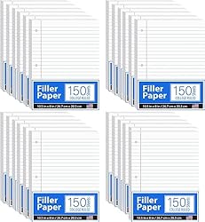 Notebook Paper, Loose Leaf Paper, College Ruled