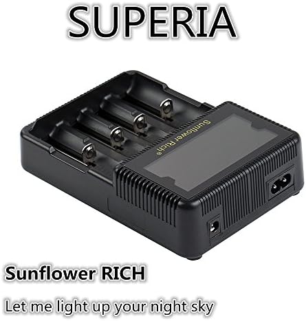 18650 charger,Universal Rechargeable Ni-MH Ni-Cd AA AAA AAAA C, Li-ion 21700 20700 26650 22650 18490 17670 17500 18350 (RCR123) 14500 icr imr brc batteries,Flashlight charger,18650 battery holder