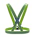 EvoLike Reflective Vest Straps New Premium Design + 1 Pair of High Visible Bands for Arm/Wrist/Ankle | Safety Gear for Running, Walking, Jogging, Cycling, Workers, Motorcycle