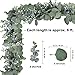 Supla 2 Pcs 11.8' L Artificial Greenery Garlands Eucalyptus Garland Fake Vines Rustic Farmhouse Wedding Backdrop Arches Swag Garland Table Runner Party Garland Hanging Plants Centerpiece Decor