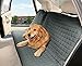 Elegant Comfort Quilted Design%100 Waterproof Premium Quality Bench Car Seat Protector Cover (Entire Rear Seat) for Pets - Ties to Stop Slipping Off The Bench, Gray