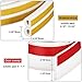 (33ft Weatherstrip + 39”Bottom Seal) Insulation Weatherproof Doors and Windows Soundproofing Seal Strip with Collision Avoidance Rubber Self-Adhesive Weatherstrip,White