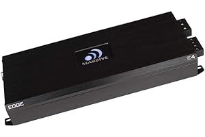 Massive Audio E4 - Car Audio 4,000 Watt Nano Edge Series, Monoblock Car Amplifier, Bass Boost, 1 Ohm Stable