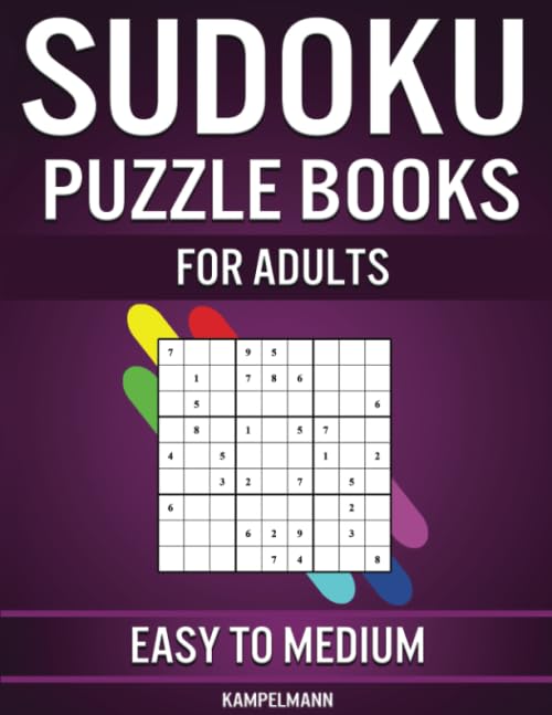 Sudoku Puzzle Book for Adults Easy to Medium: 600 Easy to Intermediate Sudokus with Solutions - A4 UK Easter Edition